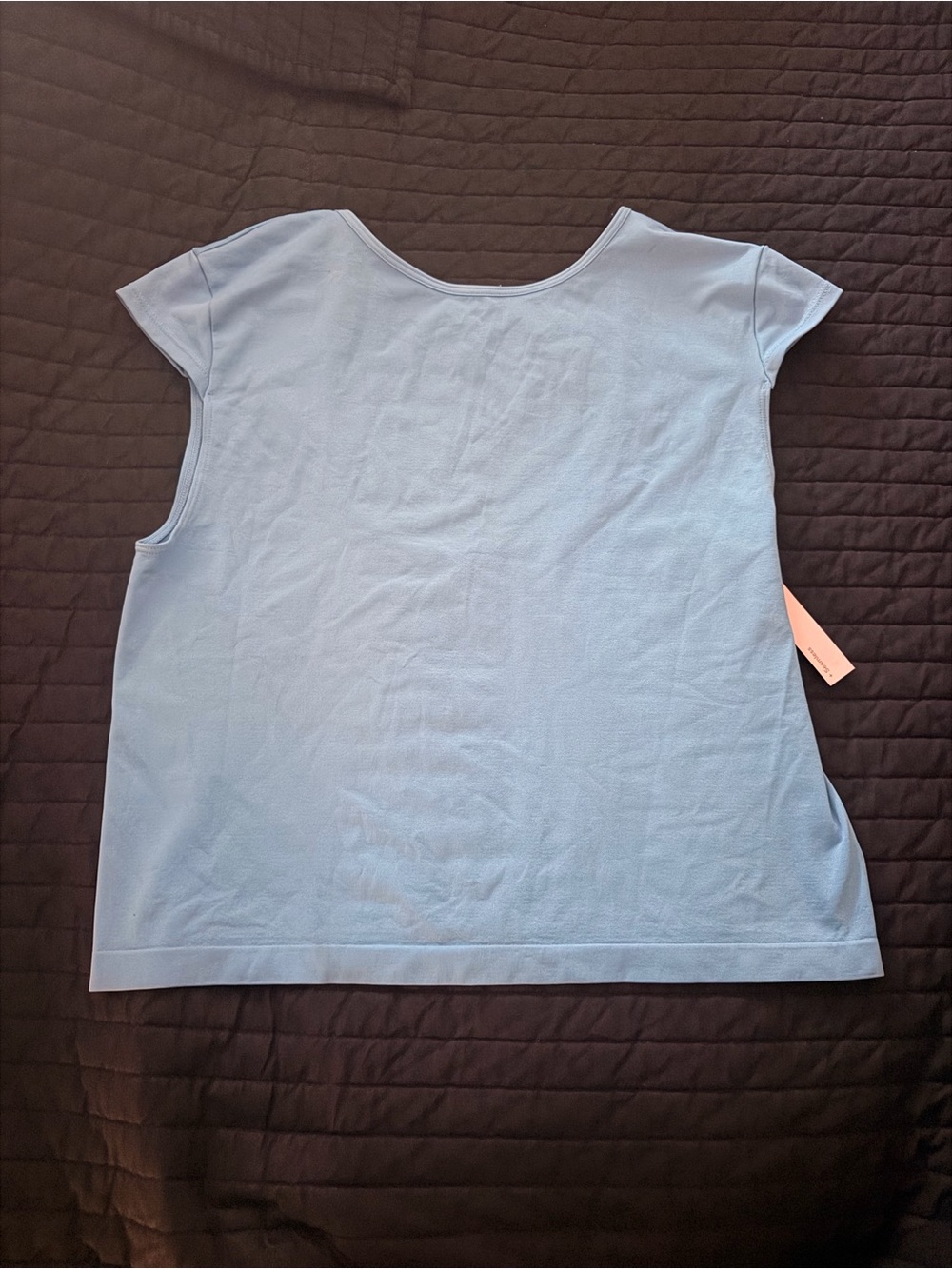 Wild Fable Sky Blue Seamless Cap Sleeve Top Stretch Tee